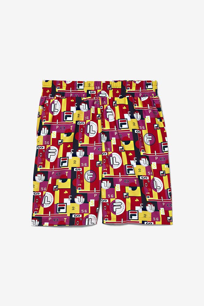 Pantaloni Scurti Fila Barbati Colorati Keme Printed Swim VZIH-08519